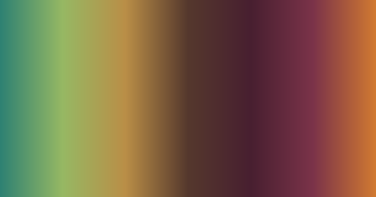 Farbpalette Türkis, Grün, Braun und Dunkelviolett
