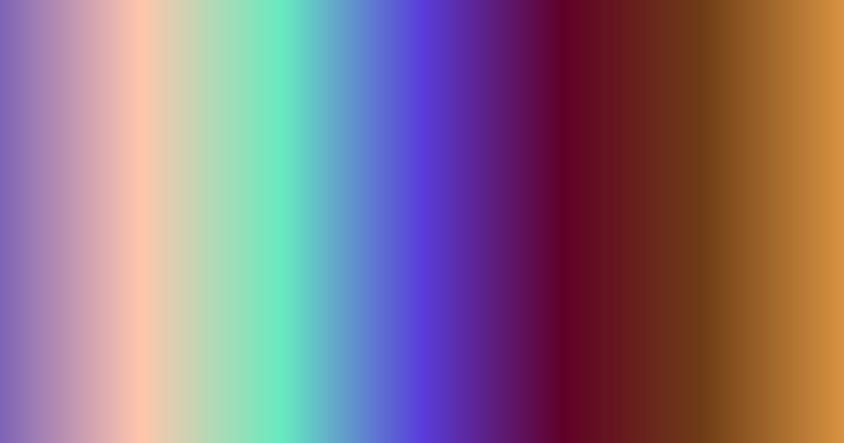 Arc-en-ciel de violet à marron, palette de couleurs