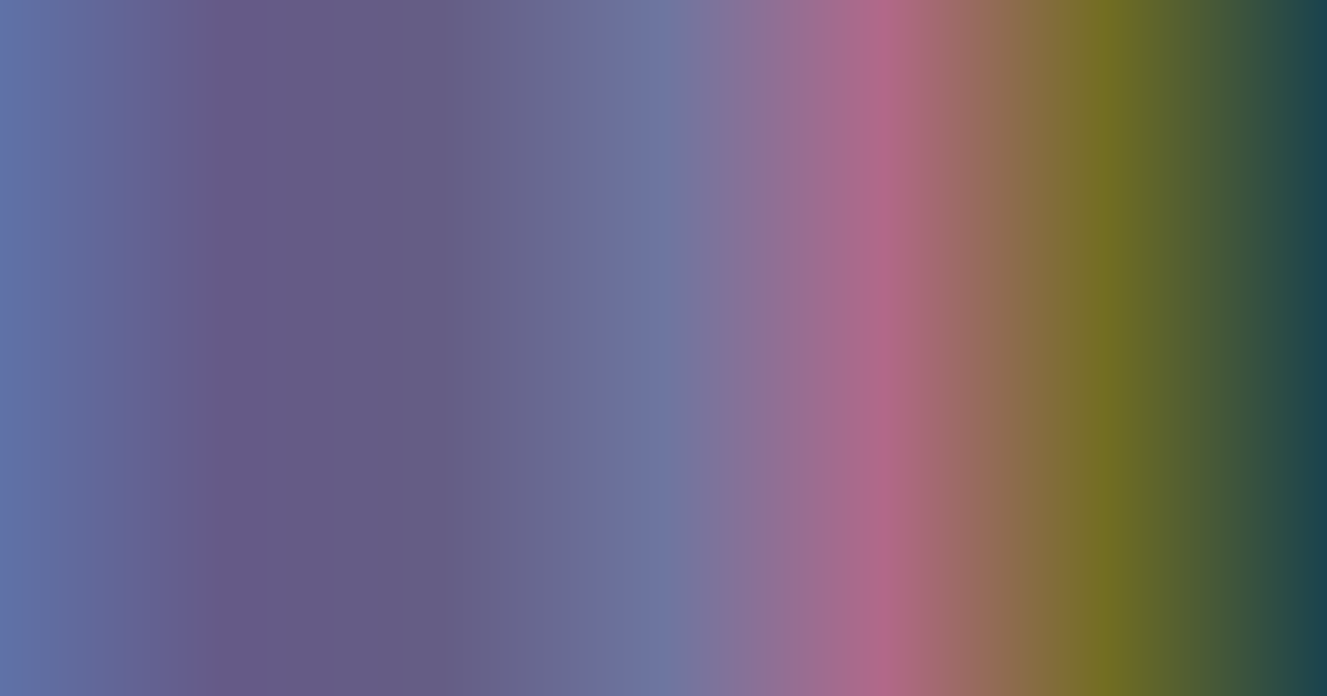Muted rainbow from blue to dark green color palette