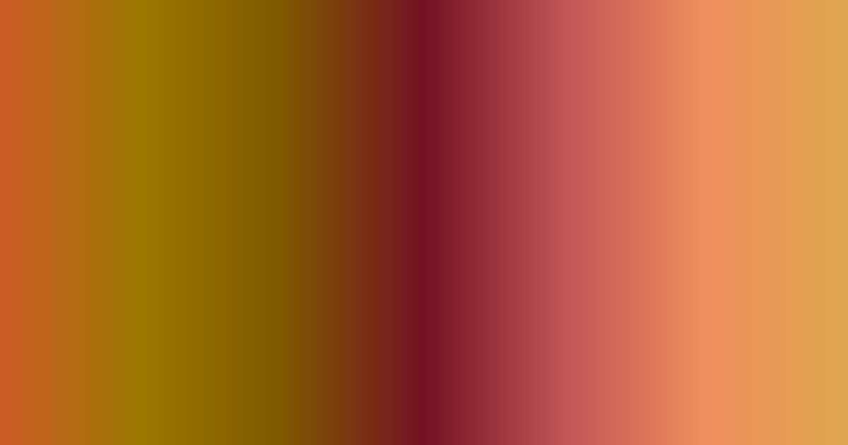Vivid orange, olive, brown and maroon color palette