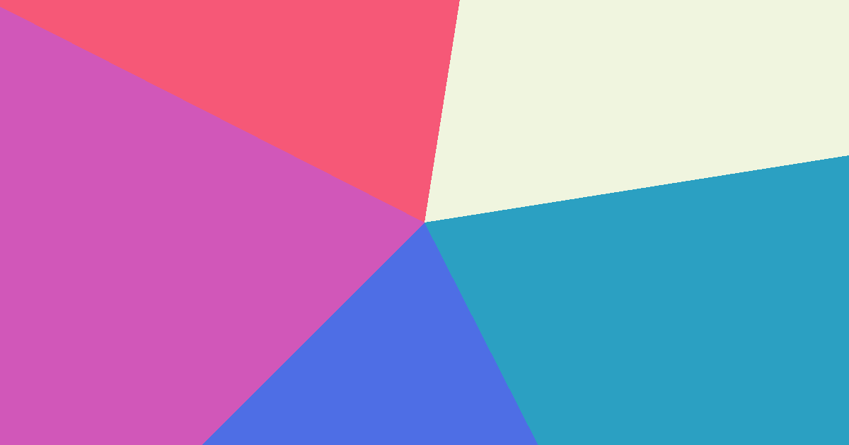Pink, off-white and blue color palette