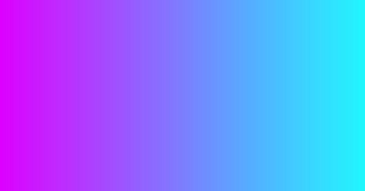 Neon tritone purple, blue and cyan color palette