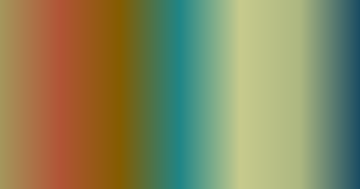 Brown, red, teal and green color palette