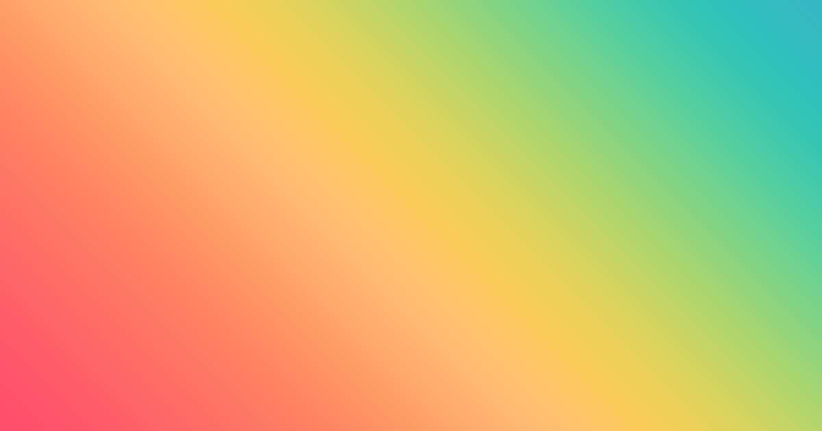 Vivid tritone pink, peach and teal color palette