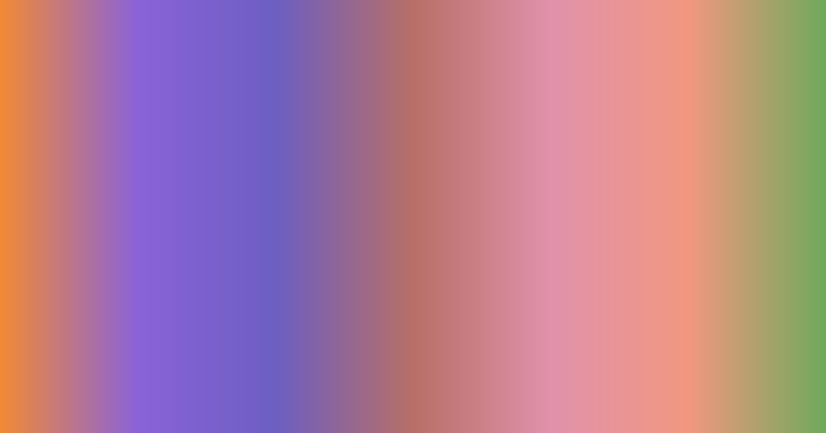 Orange, purple, pink and green color palette