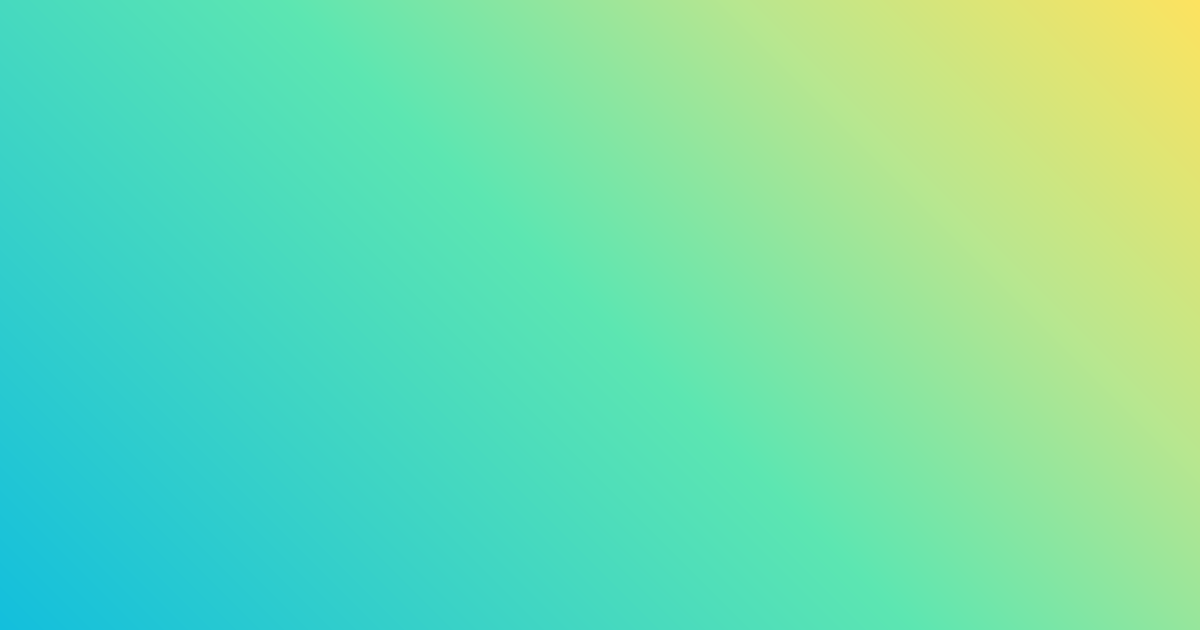 Pastel blue, teal, green and yellow color palette