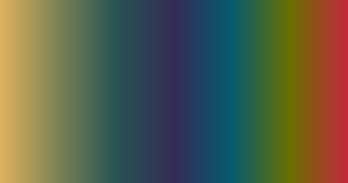 Farbpalette Regenbogenspektrum von Gelbbraun bis Braun