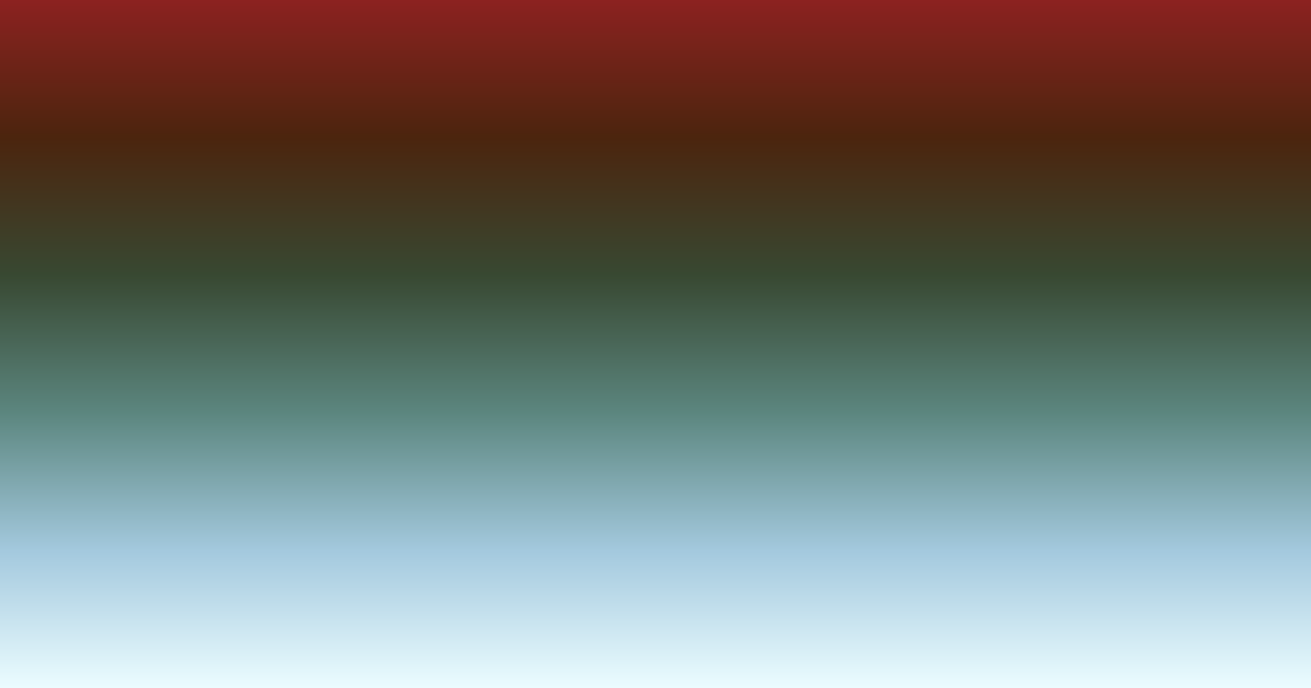 Light blue, dark green, brown and red color palette