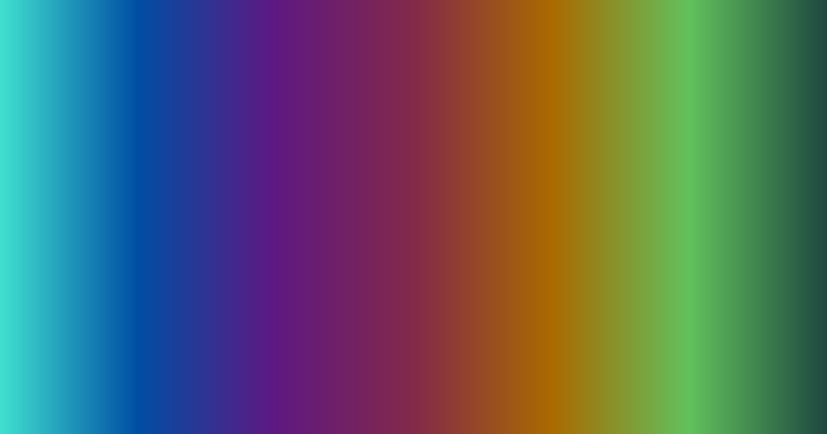 พาเลตต์สีสีรุ้งจากน้ำเงินถึงเขียวเข้ม