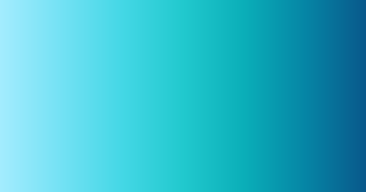 Analogous light blue, teal and blue color palette