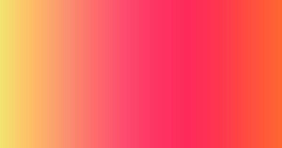 Neon yellow, pink, red and orange color palette