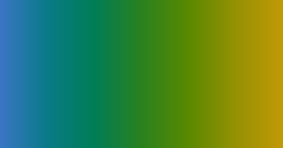 Vivid tritone blue, green and mustard color palette