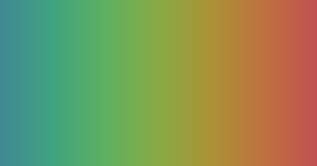 Tritone teal, green and red color palette
