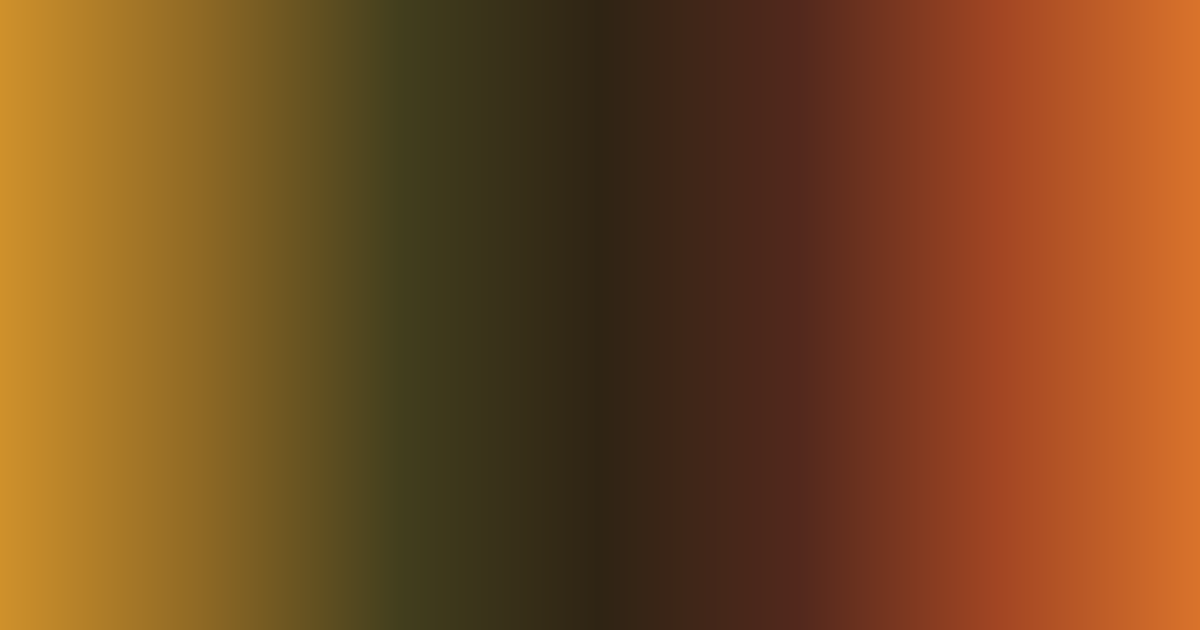 Warm brown, dark green and orange color palette