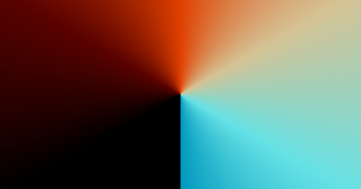 Farbpalette Schwarz, Rot, Orange und Blau
