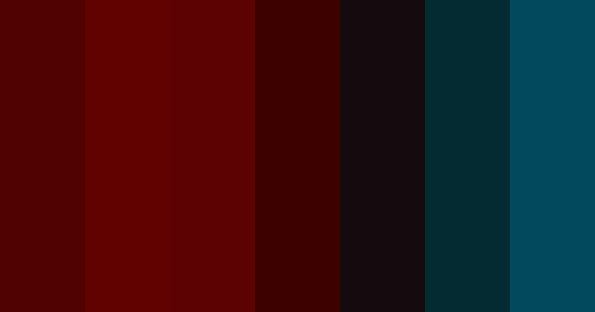 Maroon, black and blue color palette