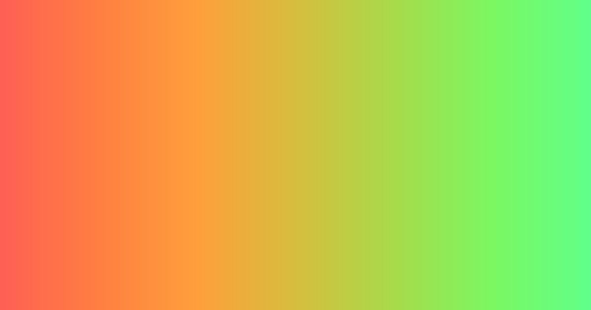 Vivid duotone orange to green color palette