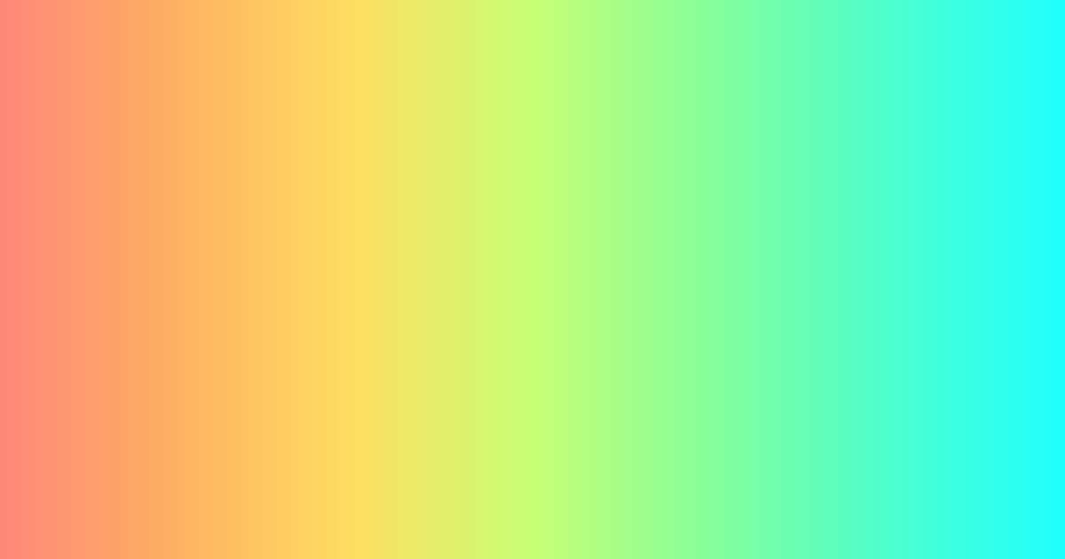 Tritone salmon, light green and cyan color palette